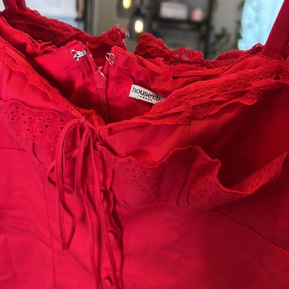 HOUSE OF CB 'Luci' Cherry Corset Dress NWOT - Picture 9 of 10